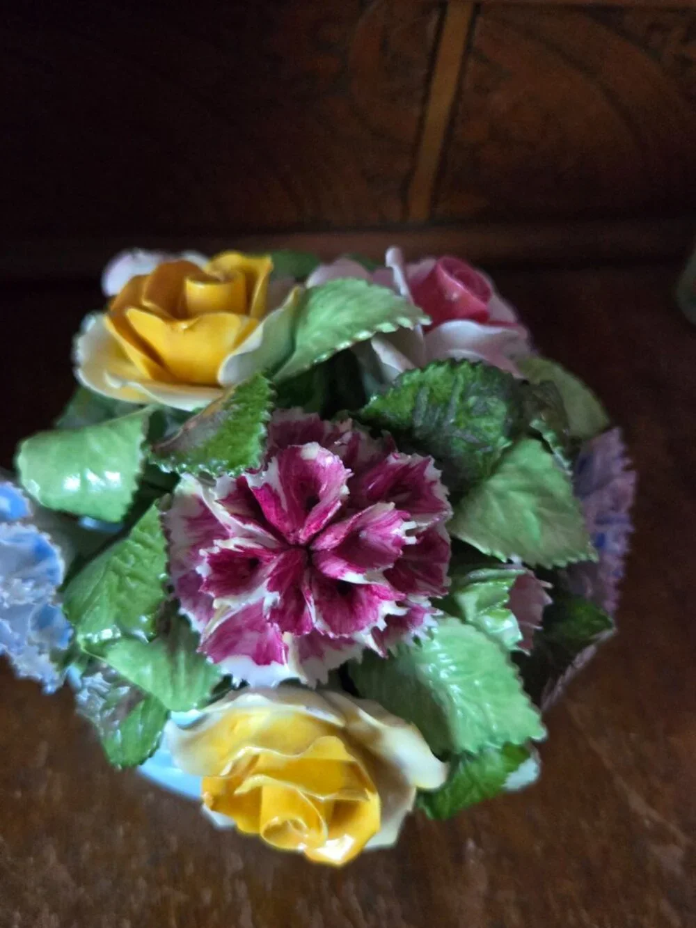 Vintage Staffordshire Bone China Floral Bouquet Romantic Cottagecore